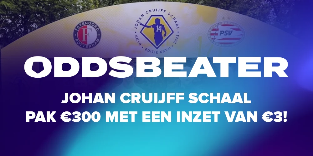 Johan Cruijff Schaal - Pak €300 met €3 inzet